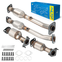 2005-2018 Nissan 4.0L, Front Left Right Rear Left Right, 4-PC Catalytic Converter, Fit Federal Emissions, PHILTOP 163