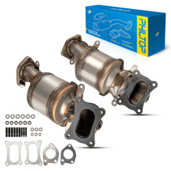 2008-2012 Honda Accord 3.5L, Front Left Rght Side, 2-PC Catalytic Converter, Fit Federal Emissions, PHILTOP 672145