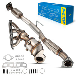 2007-2012 Altima 2.5L, Front Rear Side, 2-PC Catalytic Converter, Fit Federal Emissions, PHILTOP 40800
