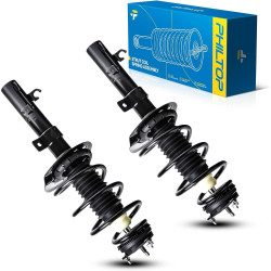 PHILTOP Front Shock Absorber Struts for Ford Focus 2008-2011, 272257 272258 Automotive Replacement Struts