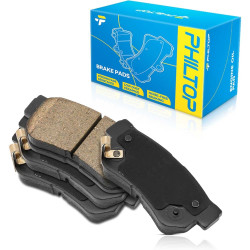 PHILTOP Ceramic Rear Brake Pads For Kia 2005-2010, 4 Pcs replace # D813