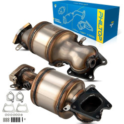 2003-2007 Accord Hybrid 3.0L/2005-2007 Odyssey 3.5L  3.5L, Front Side, 2-PC Catalytic Converter, Fit Federal Emissions, PHILTOP