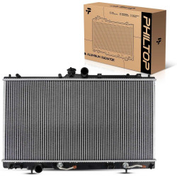 PHILTOP Core Radiator Compatible with 2003-2006 Lancer 2.0L, 2002 2007 Lancer Transmission Oil Cooler Included