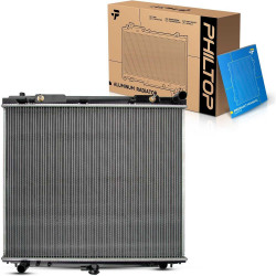 PHILTOP CU2807 Engine Coolant Aluminum Radiator Fit for 2005-2016 Frontier 4.0L, 2005-2012 Pathfinder, 2005-2015 Xterra, 2009-20