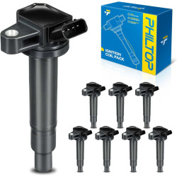 PHILTOP UF230 Ignition Coil Pack, Set of 8 Compatible with Toyota Tundra 2000-2009, Sequoia 2001-2009, 4Runner 2003-2009, Lexus 