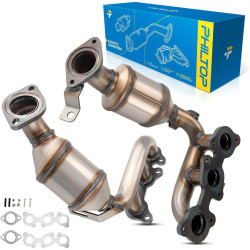 2004-2006 Toyota Sienna 3.3L (FWD Only), Front Rear Side, 2-PC Catalytic Converter, EPA Compliant, PHILTOP 16392