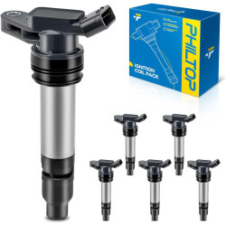 PHILTOP UF594 Ignition Coil Packs Fits for Land Rover 2008-2012 LR2, Volvo 2010-2014 XC60, 2007-2011 XC90 3.2L, 2008-2014 XC70, 