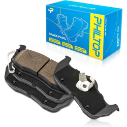 PHILTOP Rear Ceramic Disc Brake Pads Set Compatible with TITAN, Armada, Grand Cherokee, Commander, QX56, Pathfinder Armada, 4 Pc