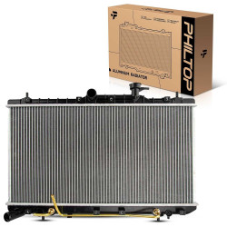 PHILTOP Core Radiator Compatible with 2001-2005 Accent, 2000 Accent 1.5L Transmission Oil Cooler Included
