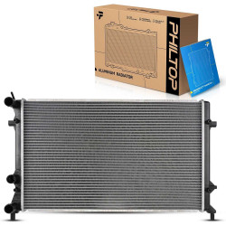 PHILTOP CU13215 Radiator 25-11/16"Core Compatible With 2011-2013 Jetta Automatic 2014-2015 Jetta 2.0L Automatic 2011-2014 Jetta 