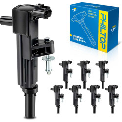 PHILTOP UF601 Ignition Coil Pack Fits for Dodge 2008-2010 Ram 1500 Dakota, 2011-2013 Ram 1500, 2008-2009 Jeep Grand Cherokee Com