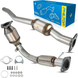 2010-2014 Chevy Equinox 2.4L, Front Rear Side, 2-PC Catalytic Converter, EPA Compliant, PHILTOP 642042