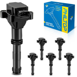 PHILTOP UF544 Ignition Coil Packs Fits for Porsche 1999-2000 2002-2008 911, 1997-2008 Boxster, 2006-2008 Cayman, 2001 911 3.4L, 