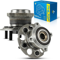 PHILTOP 512501 Rear Wheel Bearing Hub Assembly Fit for Honda CR-V 2012-2016, Acura RDX 2013-2015 W/ABS 2 PCS 5 Lugs