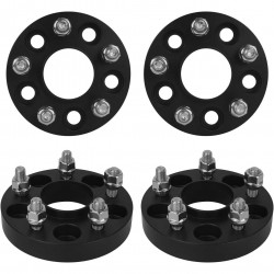 5x4.33 inchs Wheel Spacers 1 inch, M12x1.5 65.1mm, 4PCS PHILTOP