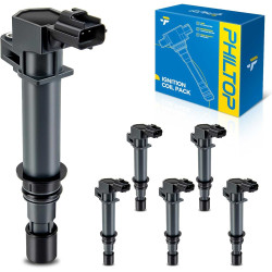 PHILTOP UF270 Ignition Coil Pack Compatible with 2002-2008 Liberty Ram 1500, 1999-2008 Grand Cherokee, 2000-2008 Dakota Durango,