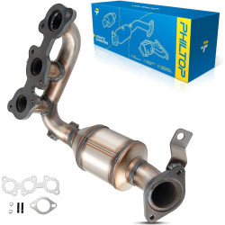 2004-2006 Toyota Sienna 3.3L FWD, Radiator Side, 1-PC Catalytic Converter, Fit Federal Emissions, PHILTOP 18424