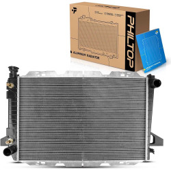 PHILTOP CU1451 Engine Aluminum Radiator Fit for1985-1996 Bronco 1985-1997 F-150, F-250, F-350 1988-1997 F-53 Motorhome Chassis, 