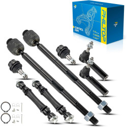 PHILTOP Front Suspension Kit Lower Control Arm w/Ball Joint &amp; Stabilizer Sway Bar End Link &amp; Tie Rod Ends for Chery Silv