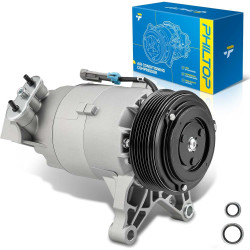 PHILTOP 610326 Air Conditioner AC Compressor with Clutch for Pontiac G6 2007-2010 3.5L, 2007-2009 3.9L, Chevy Malibu 2007-2010 3