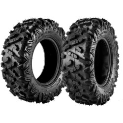 PHILTOP ATV/UTV, 25x8-12, 6 Ply, 2x ATV Tires Suitable for Go Kart, Racing, Four Wheeler, Quad, Mud Sand Trail Off Road
