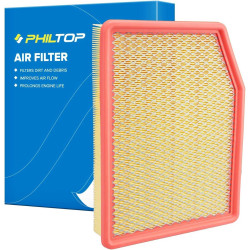 PHILTOP Engine Air Filter CA12404 Replacement for Cadillac Escalade ESV &amp; Chevrolet Silverado 1500, Suburban, Tahoe &amp; GM