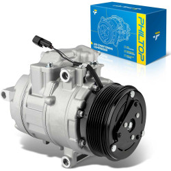 PHILTOP 98332 Air Conditioner AC Compressor with Clutch for Ford Explorer 2011,Explorer 2012-2015 3.5L, Police Interceptor Utili