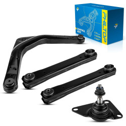 PHILTOP 4Pcs Rear Suspension Kit Fit for 1999-2004 Grand Cherokee,1 Upper Control Arm D251073+1 Upper Ball Joint K7450+2 Lower C