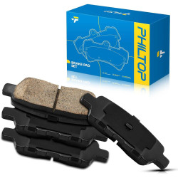 PHILTOP Rear Ceramic Disc Brake Pads Set Compatible with Altima, Sentra, Rogue, Murano, Maxima, Pathfinder, Rogue, QX60, Rogue S