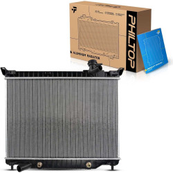 PHILTOP Aluminum Replacement Radiator for Trailblazer,Trailblazer 4.2L, 2005-2009 Envoy 4.2L, 2002-2004 Envoy, Trailblazer EXT 4