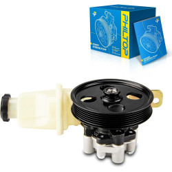 PHILTOP 214045R Power Steering Pump with Reservoir &amp; Pulley, Fit for 2000 2002 Dakota 4.7L, 2002-2003 Durango 4.7L, Replace 