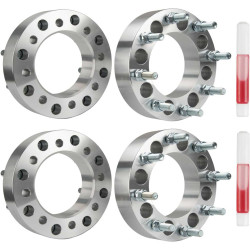 2" 8x6.5" to 8x180mm 126.15mm M14x1.5 Wheel Adapters 4Pcs PHILTOP®