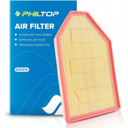 PHILTOP Engine Air Filter CA11257 Replacement for Chrysler 300 &amp; Dodge Challenger, Charger, 2011-2023, 3.6L 5.7L 6.4L, Flexi