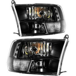 PHILTOP Pair Headlights Assembly for 2019-2024 Ram 1500 Classic, 2011-2018 Ram 1500/Ram 2500/Ram 3500, 2009-2010 Dodge Ram 1500,