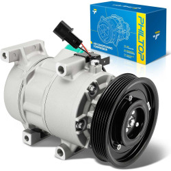 PHILTOP 1178324 Air Conditioner AC Compressor with Clutch for Hyundai Accent 2012-2017, Kia Rio 2012-2017