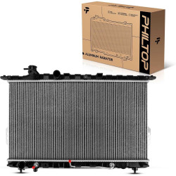 PHILTOP Core Radiator Compatible with 1999-2005 Sonata, 2001-2006 Optima Transmission Oil Cooler Included