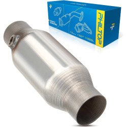 2.5" Inlet / Outlet, 1-PC Universal Catalytic Converter , 1 O2 Sensor, EPA Compliant, PHILTOP 40897
