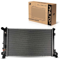 PHILTOP Core Radiator Compatible with 1998-2002 Ram 1500 5.9L 1998-2002 Ram 2500/3500 V8(w/Old Body Style) Transmission Oil Cool