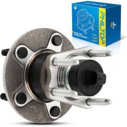 PHILTOP Rear 512250 Wheel Hub Bearing for Cobalt 2005-2010, G5 2007-2009, HHR 2006-2011, Ion 2004-2007, 4-Wheel ABS, 5 Lugs, 1 P