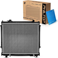 PHILTOP Radiator Compatible with 1995-1998 Tacoma 2.7/3.4L 1999-1999 Tacoma 2.7L, 3.4L Manual 2000-2004 Tacoma 2.7/3.4L (20-3/4 
