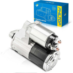 PHILTOP 1.2KW New Starter 19133N Compatible with Jeep, Dodge, Liberty 2010-2012, Nitro 3.7L 2010-2011, 12V CW