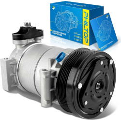 PHILTOP 31450 Air Conditioner AC Compressor with Clutch for K1500/C1500/K1500 Suburban/C1500 Suburban/K2500 Suburban 1996-1999, 