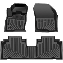 2015-2024 Ford Edge SUV All Weather Custom Truck Floor Mats Best TPE Vehicle Floor Liners Automotive Front & Rear Mats PHILTOP®