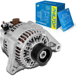 PHILTOP 13878N Alternator Compatible with Toyota, Pontiac;2003-2008 Corolla, Matrix, Vibe,2000-2005 Celica, MR2 Spyder (80 Amp) 