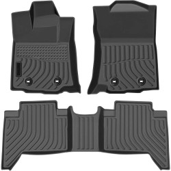 2018-2023 Toyota Tacoma (only fit Double Cab, Auto) Pickup All Weather Custom Truck Floor Mats Best TPE Vehicle Floor Liners PHI